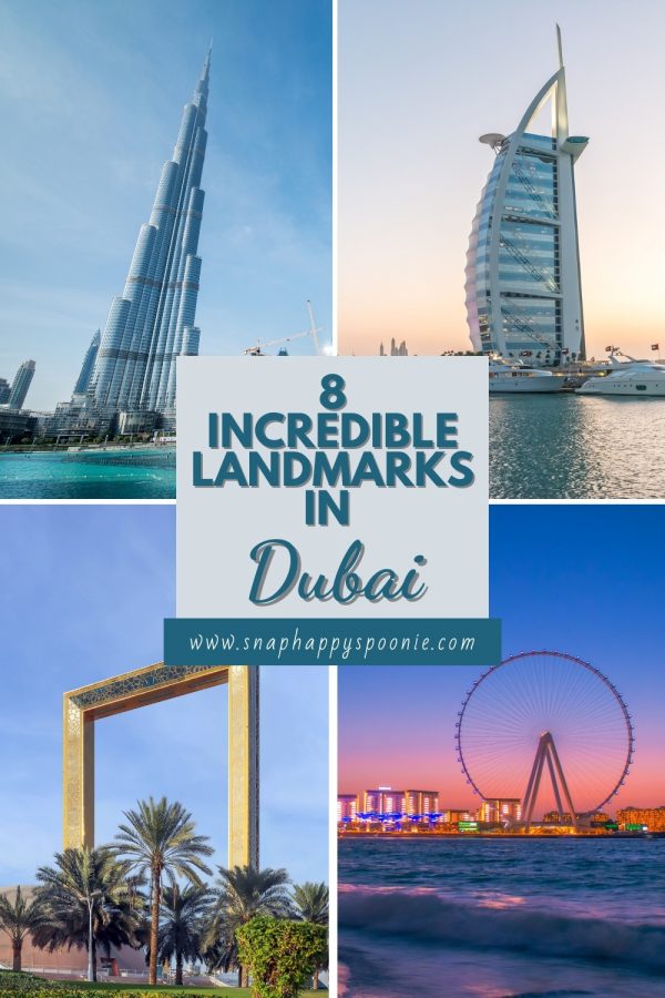 Dubai Landmarks pinterest pin