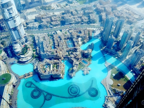 Dubai Landmarks: View from the top of the Burj Khalifa