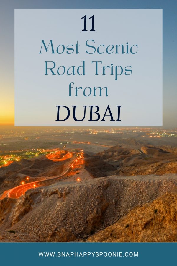 Scenic road trips from Dubai Pinterest Pin (1)