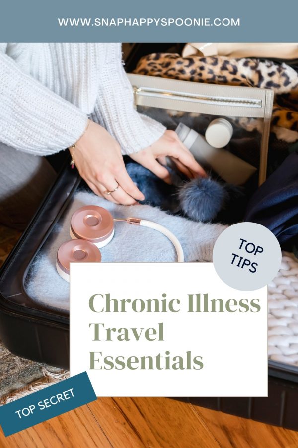 Chronic Illness Travel Essentials pin