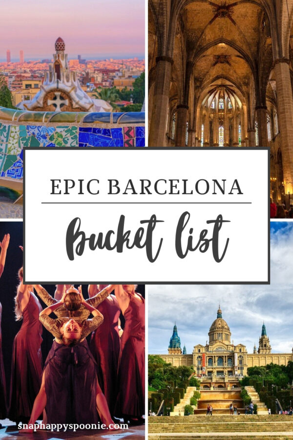 Barcelona Bucket List Pinterest Pin