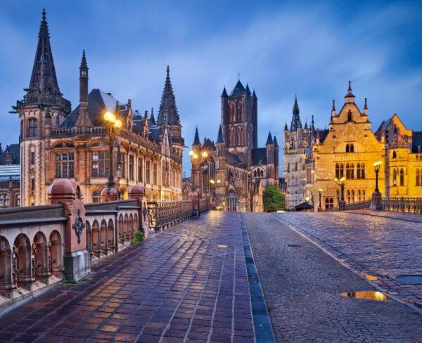 Belgium in Winter: Medieval town of Ghent