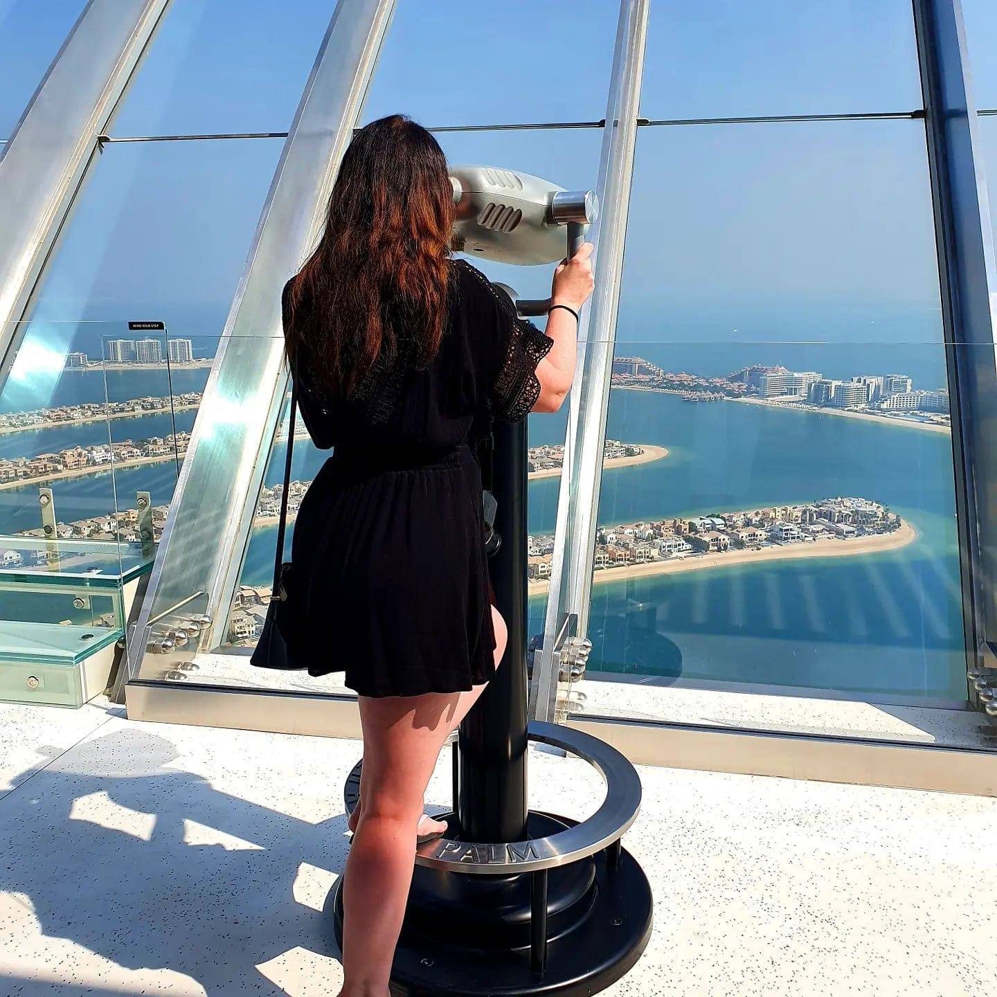 Me looking out over The Palm, Dubai