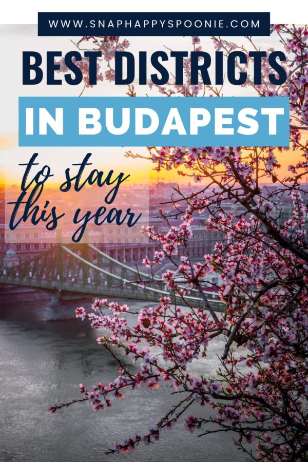 Best districts to stay in Budapest pinterest pin