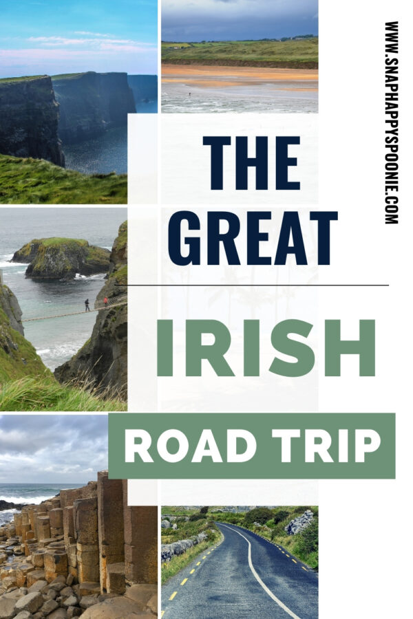 Ireland 6 day itinerary pinterest pin